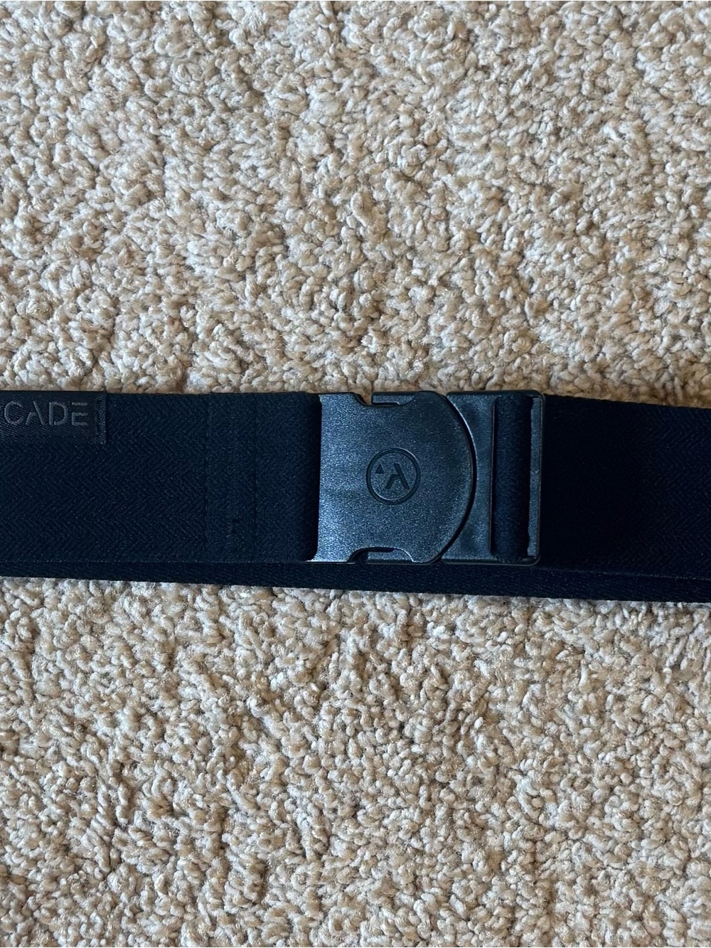 Arcade Black Elastic Webbing Belt